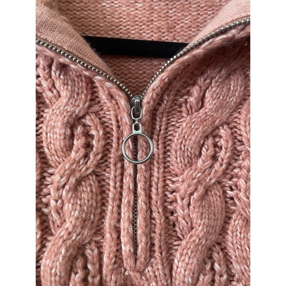 Pink Sincerely Jules Quarter Zip Sweater - Picture 5 of 5